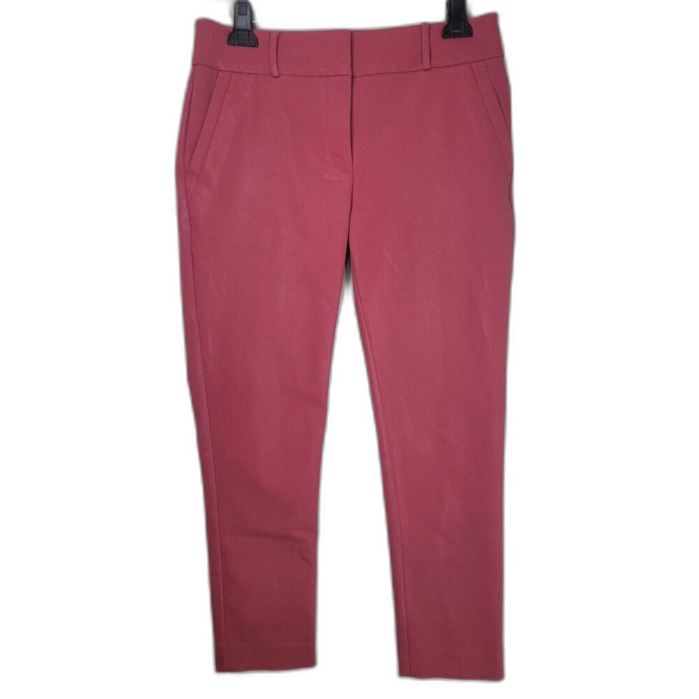 Loft Red Marisa Skinny Trouser Ankle Pants
